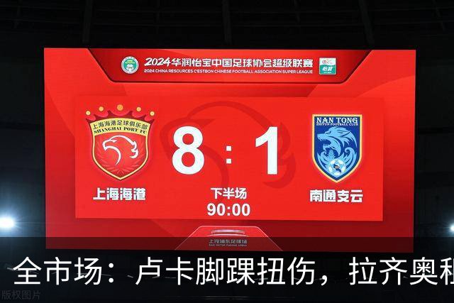 全市场：卢卡脚踝扭伤，拉齐奥租借事宜陷入停滞